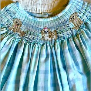 Girls smocked dress